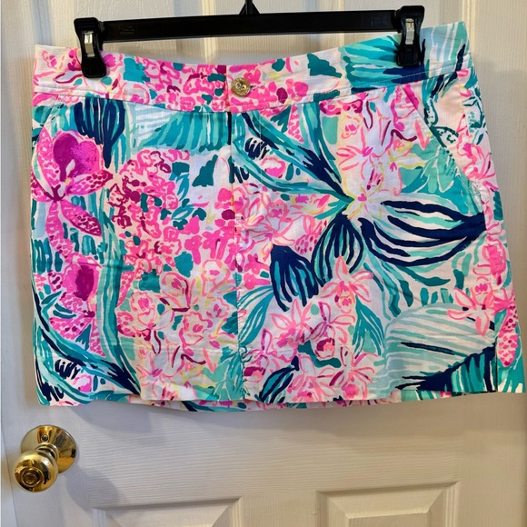 Lilly Pulitzer Nicki Skort Via Flora - 14 - Picture 10 of 11
